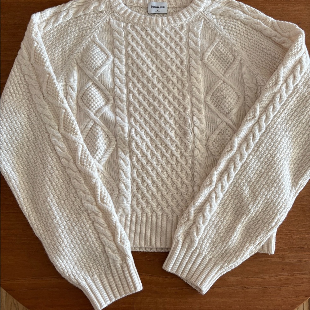 Sunday best Cable Knit Sweater Small